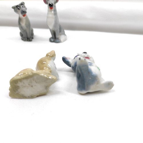Lot of 7 Wade Disney Hat Box Series Porcelain 1959-65 Disney’s 1981-87 Dogs Cat - Picture 8 of 19