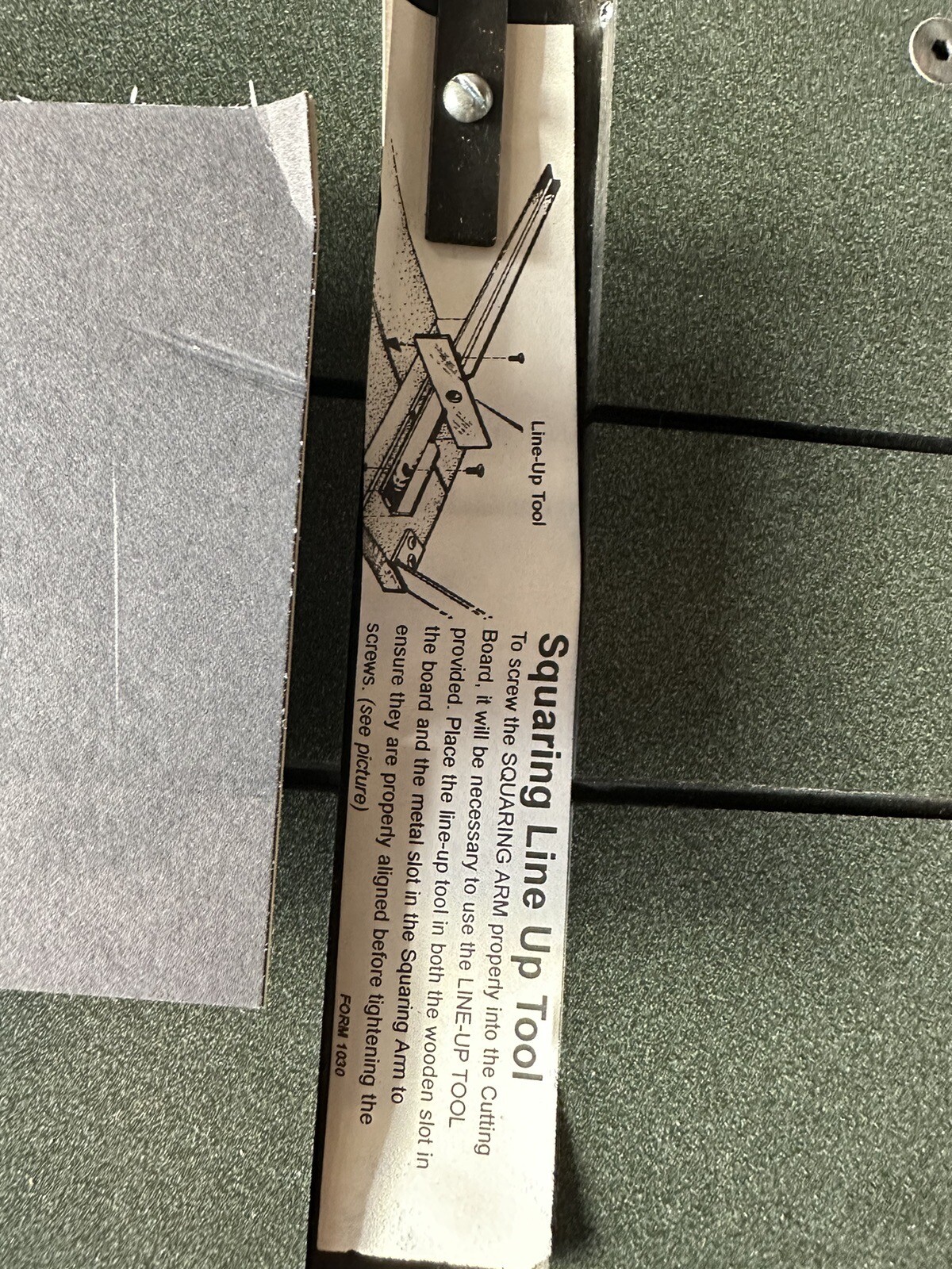 Logan Model 650 Framers Edge Mat Cutter Mat Guide Is Missing eBay