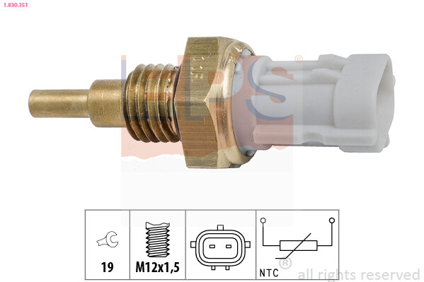 1.830.351 EPS Sensor, coolant temperature for FIAT,NISSAN,SUBARU,SUZUKI,TOYOTA