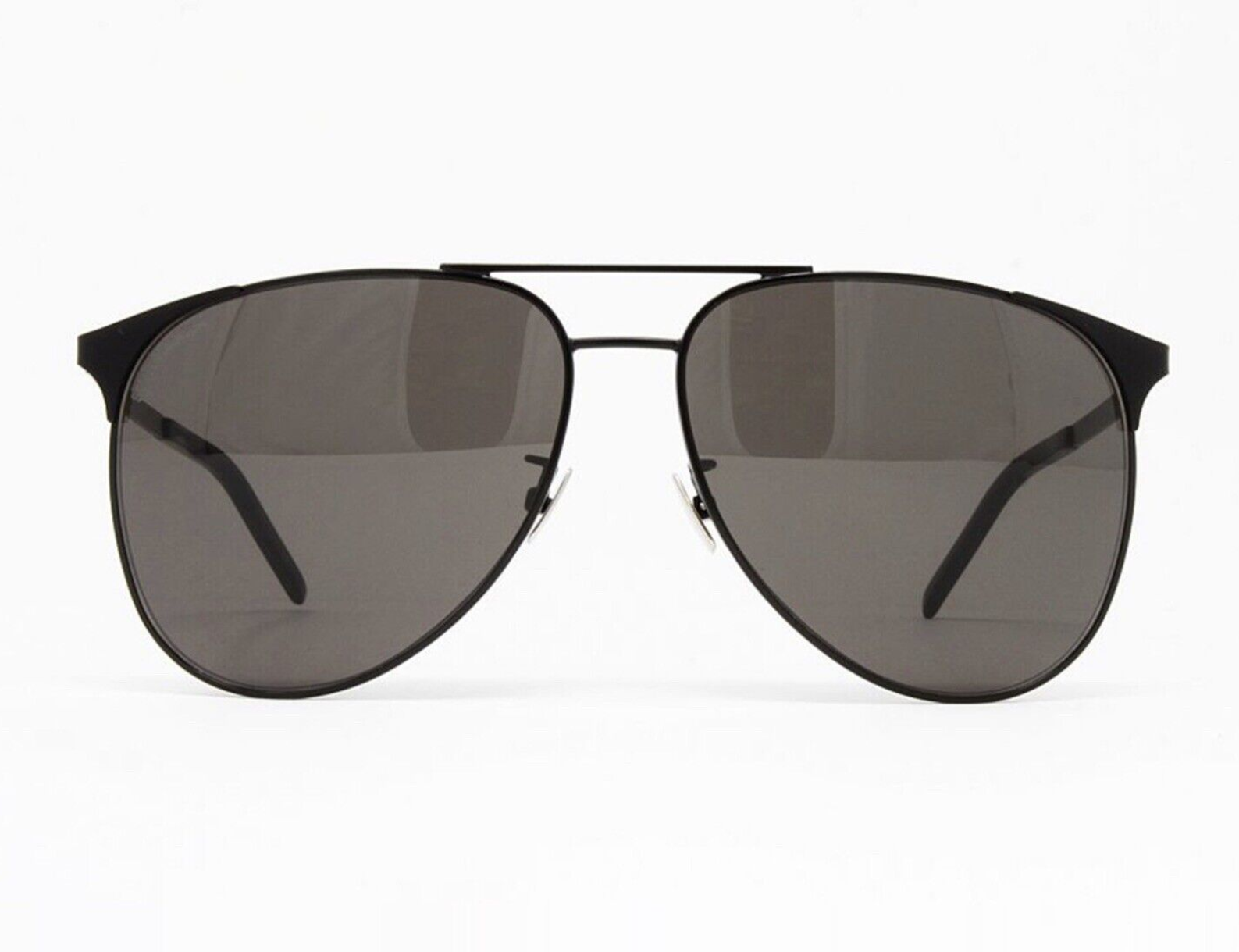 Nuovi SAINT LAURENT SL279 001 New Wave 61mm Nero Aviatore Italia Unisex