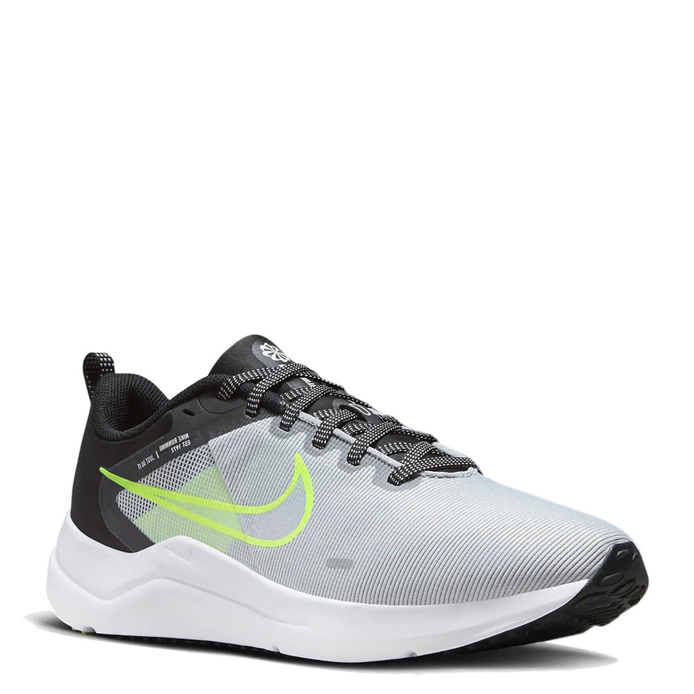 Men's Nike, Downshifter 12 Running Shoe DD9293-002 Black/Grey Mesh