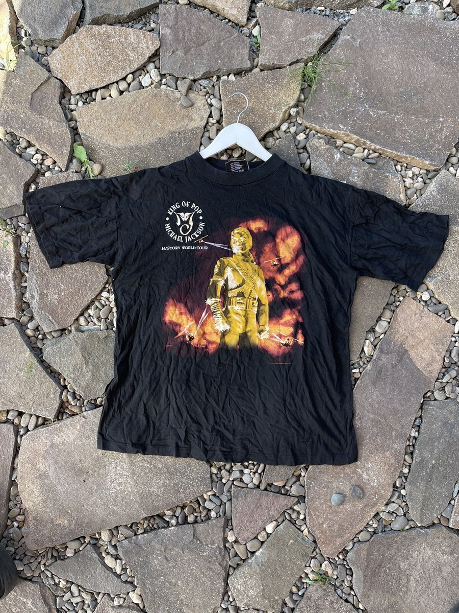 1996 Michael Jackson King Of Pop History World Tour Vintage T 
