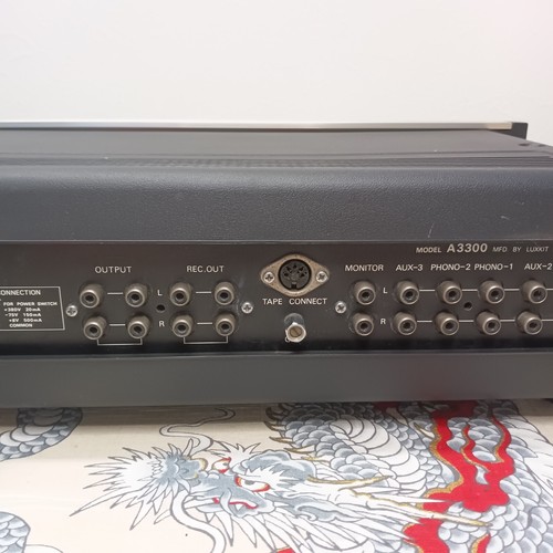 LUXKIT A3300 Vacuum Tube Stereo Preamp with A33 Power Supply Serviced Used - Afbeelding 10 van 15