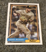 MANNY MACHADO 2021 Topps Update 2021 Redux 1992 T92-40 San Diego Padres