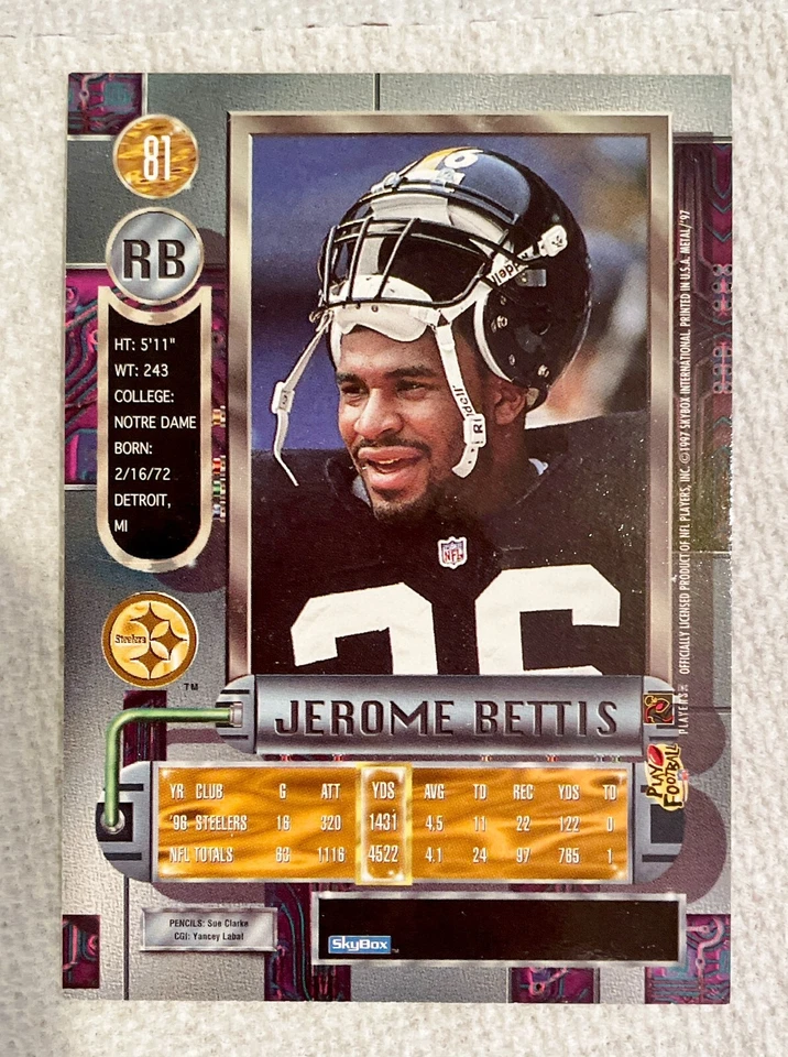 1997 Skybox METAL UNIVERSE Football 200 card complete SET (NM-MT) - Image 3 of 4
