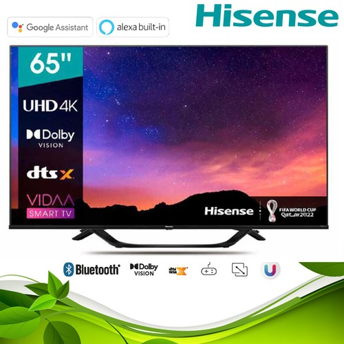 Hisense 65 Zoll Smart TV Fernseher HDR 4K UHD AI Upscaler Netflix Prime Dolby