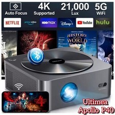 ULTIMEA Apollo P40 Beamer 4K Unterstützt 700...