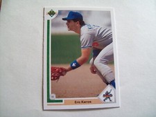 Eric Karros ROOKIE LA DODGERS 1991 UPPER DECK STAR ROOKIE CARD #24 MLB BASEBALL