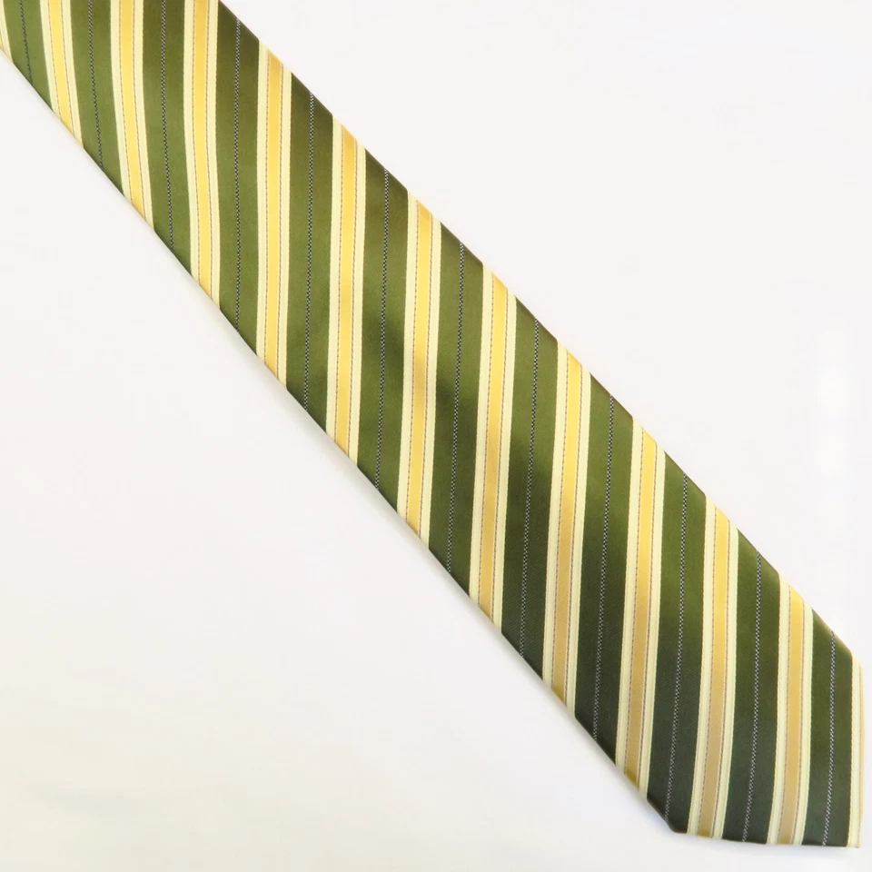 Corbata Alexander Julian Colores Verde Dorado Rayas Diagonales Hombre 58x3.5 Colorfu Foto 2 de 4