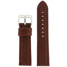 Watch Band Genuine Leather Soft Thick Brown