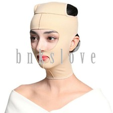 Anti-Wrinkle Full Face V-Line Slim Mask Neck Double Chin Lift Up Breathable Belt