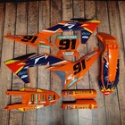 Plastics Graphics applied KTM 2023 2024 XC XC F SX SX F Race Number Name