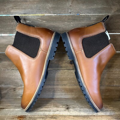 New Mens Cole Haan Midland Brown Leather Ankle Chelsea Dress  display picture 3