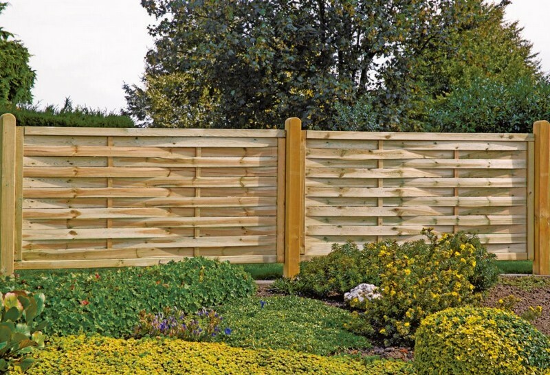 4 X Lamellenzaun Florida 180x180 Cm Sichtschutzzaun Gartenzaun Zaun Sichtschutz