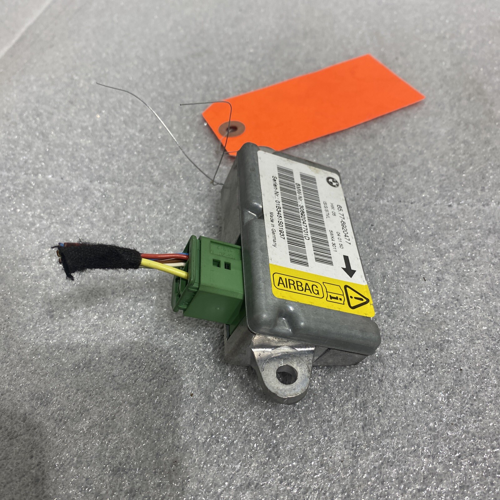02 BMW 745i Front Left Driver Side Door Air Bag Control Module 