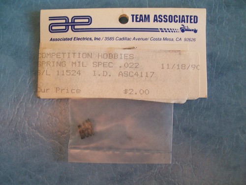 VINTAGE TEAM ASSOCIATED 4117 SHOCK SPRINGS .022 RC10L RC12L ASC4117 NIP - Picture 3 of 3