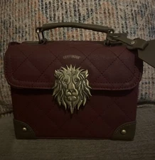 Harry Potter Gryffindor Mini Trunk Handbag Bioworld Purse Quilted Burgundy Lion