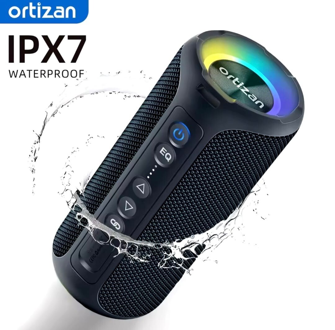 Altavoces Ortizan Bluetooth 40W Estéreo Fuerte Portátil Inalámbrico Altavoz IPX7 Agua