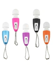 5 pack Mini Vibrating Wand Keychain Massager Cute Keychain Single Speed Massager