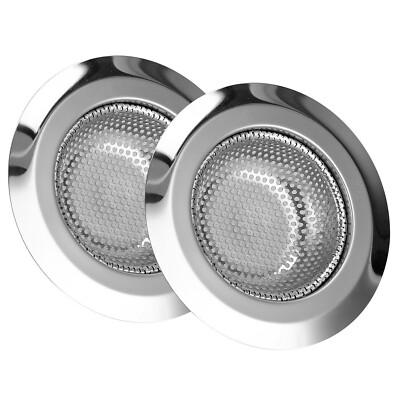 2Pack 4.5'' Kitchen Sink Strainer Stopper Stainless Steel Drain Basket Waste Plug