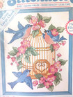 DIMENSIONS STITCHABLES Counted Cross Stitch Kit Golden Birdcage New In Torn Pkg — photo 1