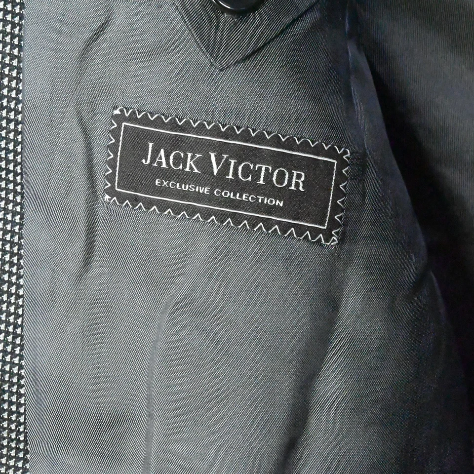 Jack Victor 40R Gris Tejido Luxorwood SPJ Hombres Blazer Traje Chaqueta Abrigo Deportivo Foto 4 de 4