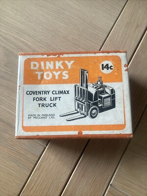 DINKY TOYS 14C / 401 COVENTRY CLIMAX GABELSTAPLER ORIGINAL DIECAST MODELL 1955