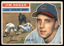 1956 Topps WB #48 Jim Hegan Indians VG (Crease)