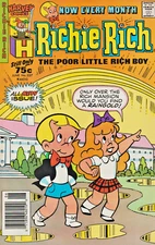 RICHIE RICH THE POOR LITTLE RICH BOY #227  NEWSSTAND VARIANT HARVEY 1987  NICE!!