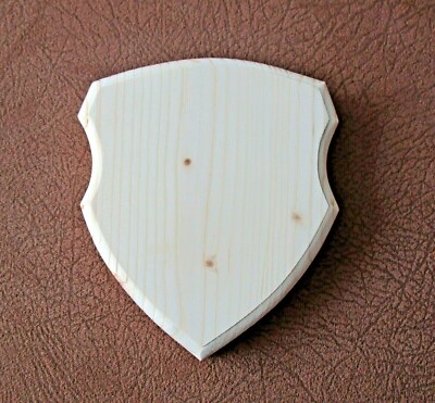 M9 Schlichtes Holz Plakette Schildform Bastelschild Plakette jede Größe möglich 