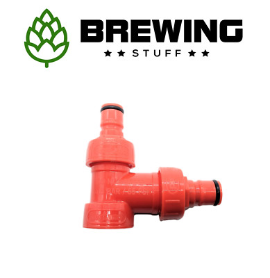 KegLand Carbonation Line Cleaning Cap x 2 und T-Stück - Machen Sie ein Fass! Bier