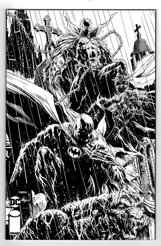 Batman Spawn #1 Cover L 1:25 Jason Fabok B&W Variant 2022 DC Comics
