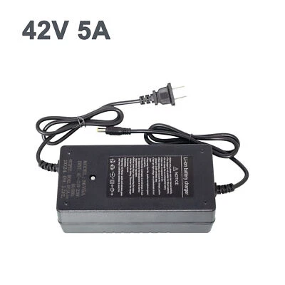 HELPDREA 42V 5A Fast Charge Charger Power DC2.1 5.5x2.1mm for 36V Li-ion Lithium Battery
