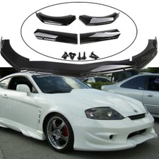 For Hyundai Tiburon Front Bumper Lip Splitter Gloss Black Spoiler Spoiler Body
