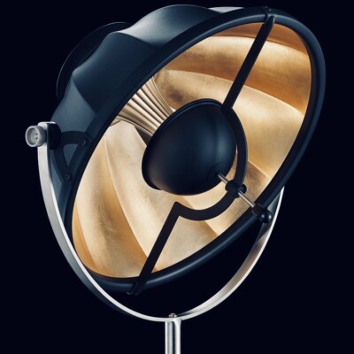 Fortuny® Atelier 41 Designer/Theatrical Floor Lamp Head, SHADE ONLY  Black/Bronze