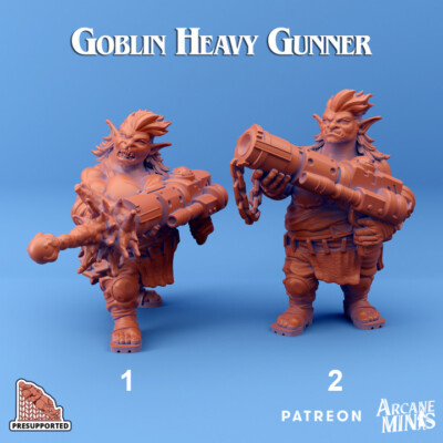 Goblin Gunslinger 1 Dungeons and Dragons Arcane Minis D&D Miniature