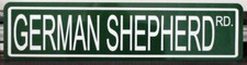 GERMAN SHEPHERD RD Metal Street Sign Garage K-9 Guard Dog Pet Animal Rescue Vet