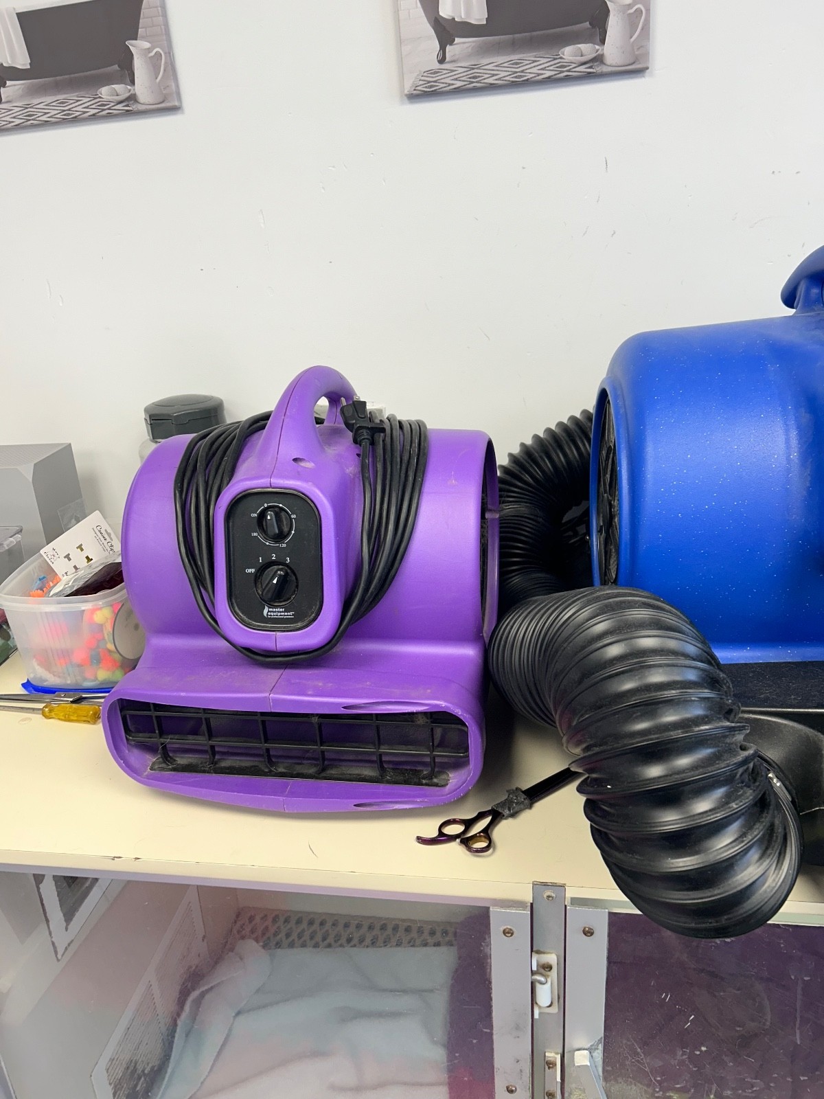 Purple Force Cage Dog Dryer .33hp Pur