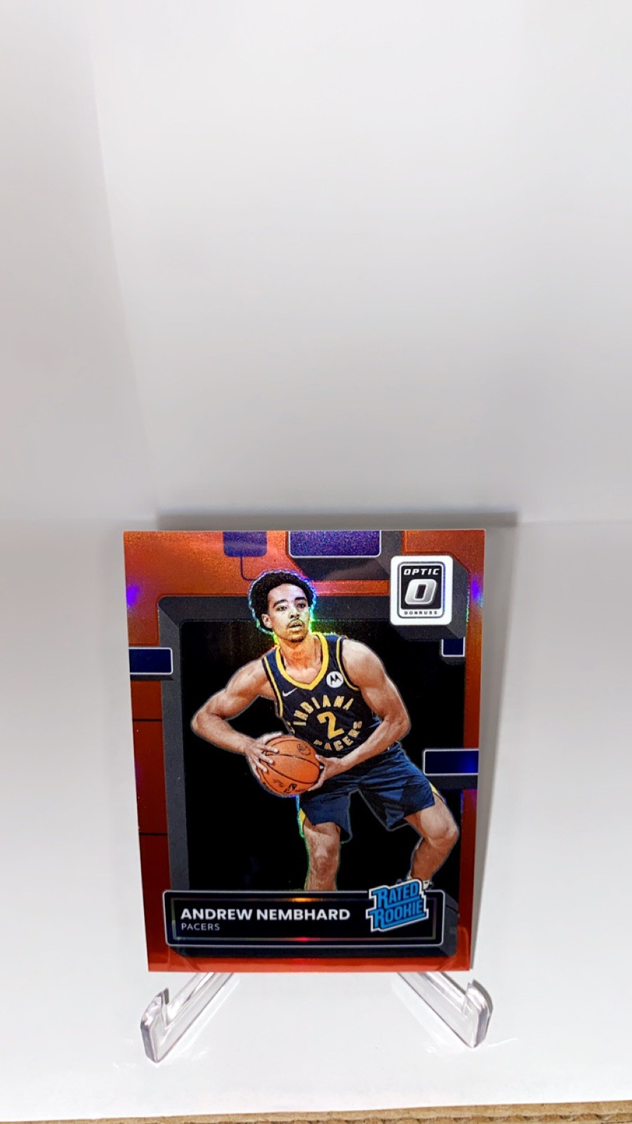 Andrew Nembhard RC 2022-23 Panini Donruss Optic Rated Rookie Red Prizm /99 #230