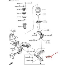 Mazda CX-30 DM Querlenker vorne links unten DGK934350A NEU ORIGINAL