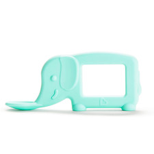   the Baby Toon  Silicone Teether Spoon, Elephant, Mint As Seen on Shark Tank 