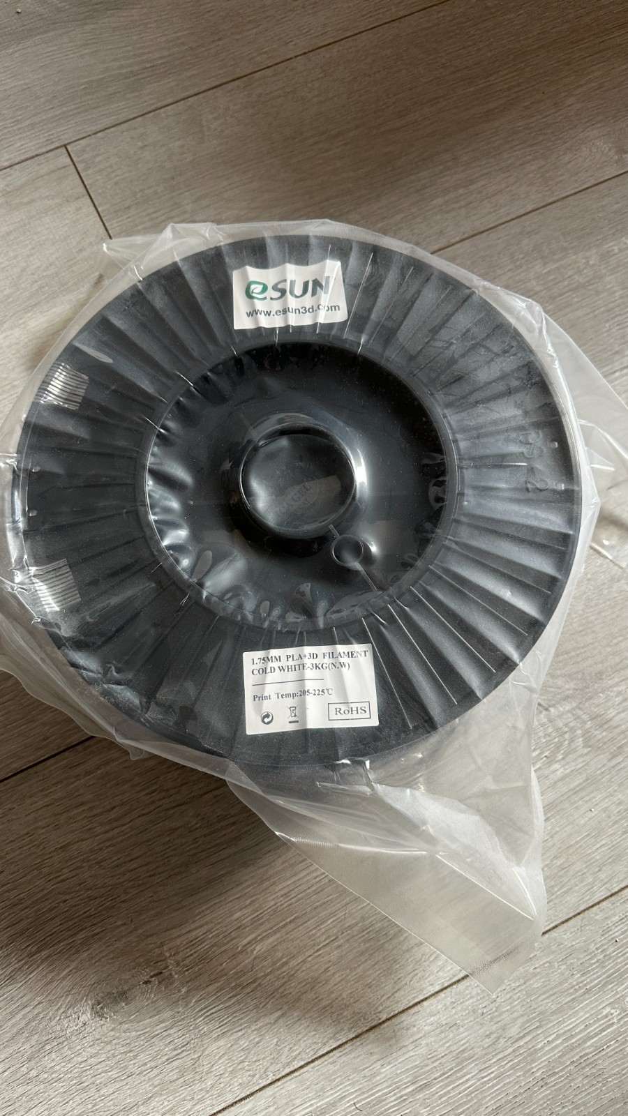 PLA + 3D Filament Cold White - 3 KG. 1,75 MM - Bild 2