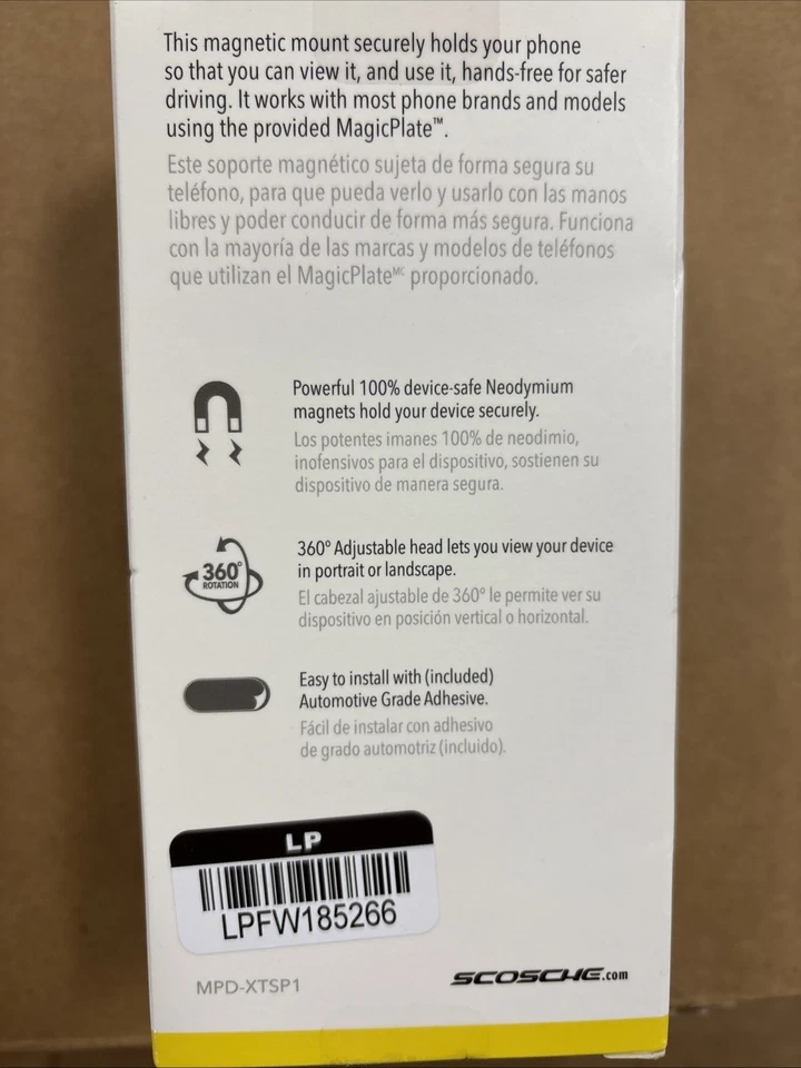 Scosche MagicMOUNT Pro Magnetic Dash Mount - Black/Silver - Image 2 of 3