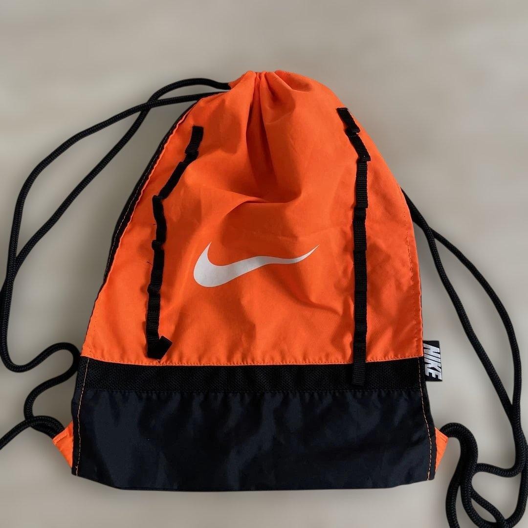 Nike Knapsack Backpack Drawstring Polyester Orang… - image 21