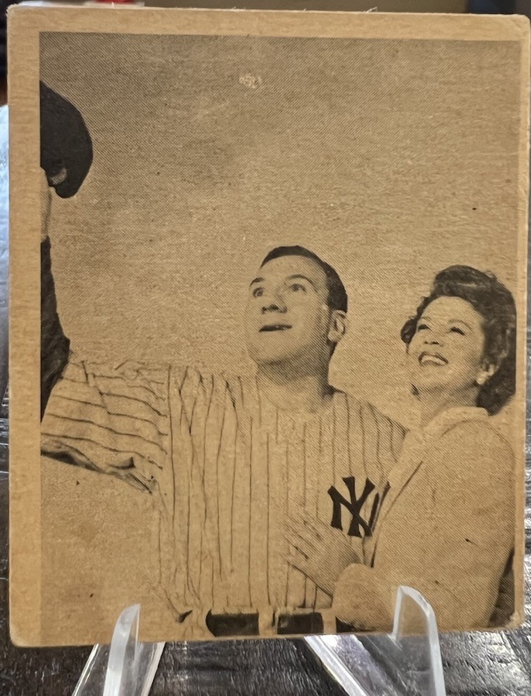 1948 Swell Babe Ruth Story #9 Babe Ruth & Wife Vintage Baseball Card, G-VG