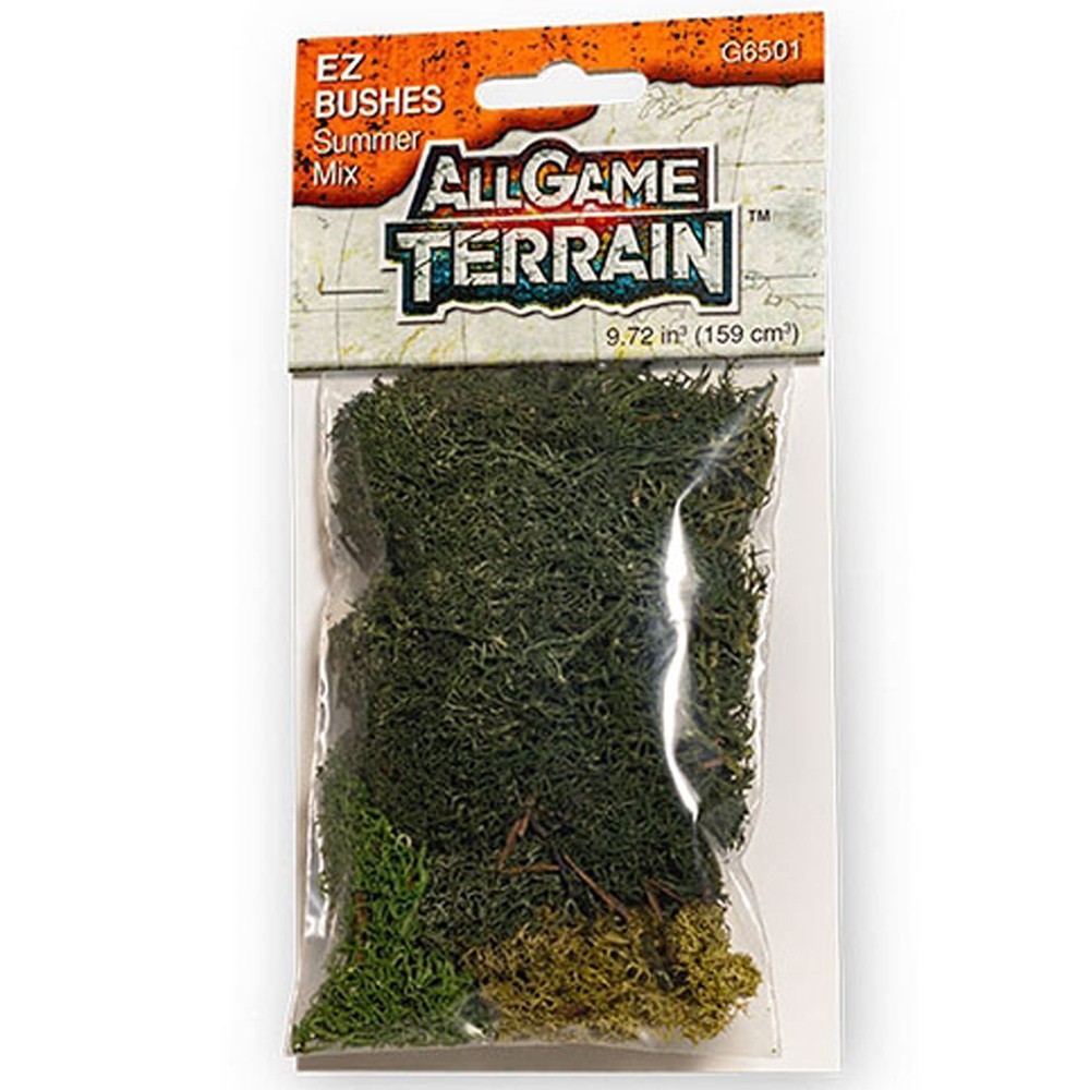All Game Terrain Summer Mix EZ Bushes Wargaming Scenery 159cm³ Dioramas Models