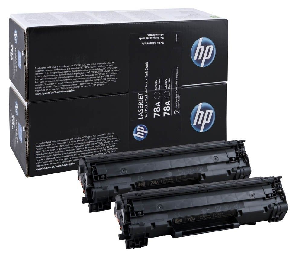 Toner HP 78A noir pack de 2 recharges pour dossiers professionnels clairs