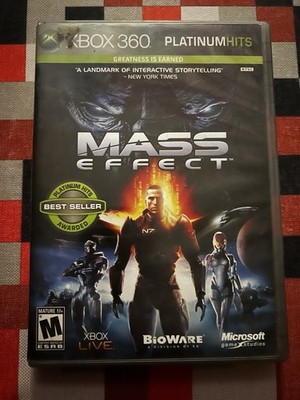 Microsoft Mass Effect Platinum Hits Xbox 360 RPG Sci-Fi M NTSC-U/C