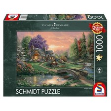 Schmidt Spiele Puzzle Thomas Kinkade Studios Sweetheart Retreat 1000 Teile