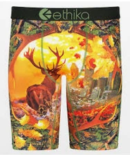 Ethika Staple Boxer Brief Mens XL Hunting Going Stag Camo Deer Underwear NEW
